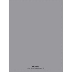 1ER CAH 90G 24X32 48P SEY COUV PP GRIS