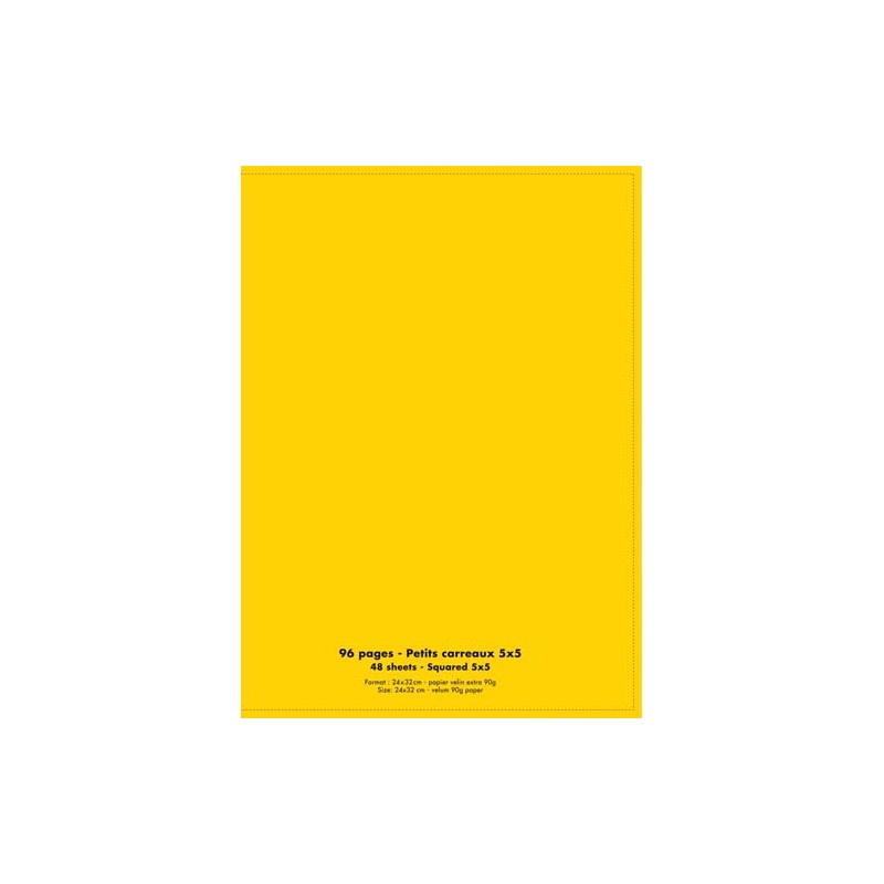 CNQ CAH 24X32 96P 5X5 PP JAUNE 400092043 CNQ CAH 24X32 96P 5X5 PP JAUNE 400092043