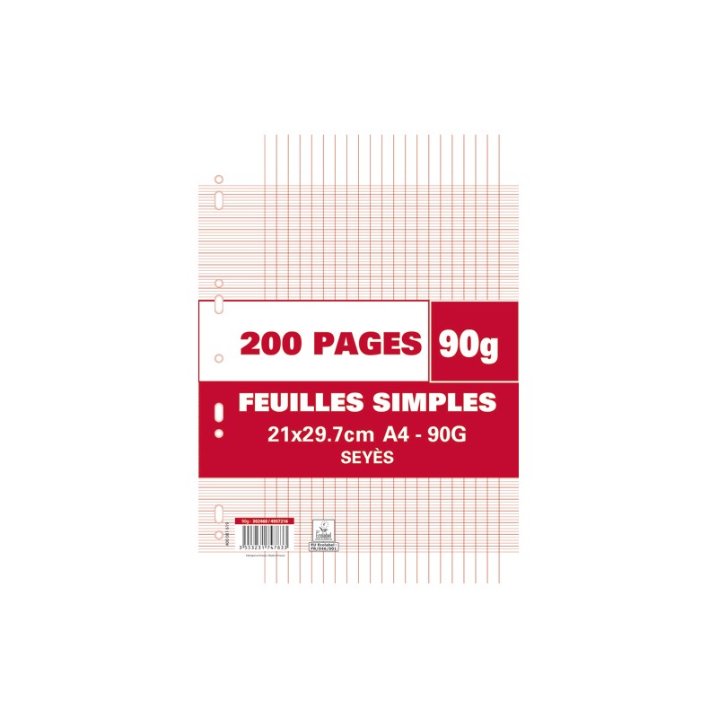 1ER SACHET/200P FEUILLET MOBILE 90G SEY 1ER SACHET/200P FEUILLET MOBILE 90G SEY