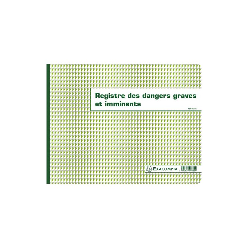 EXA REGISTRE DANGERS GRAVES 6622E EXA REGISTRE DANGERS GRAVES 6622E