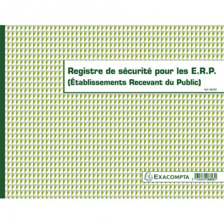 EXA REGISTRE SECURITE POUR ERP 6623E