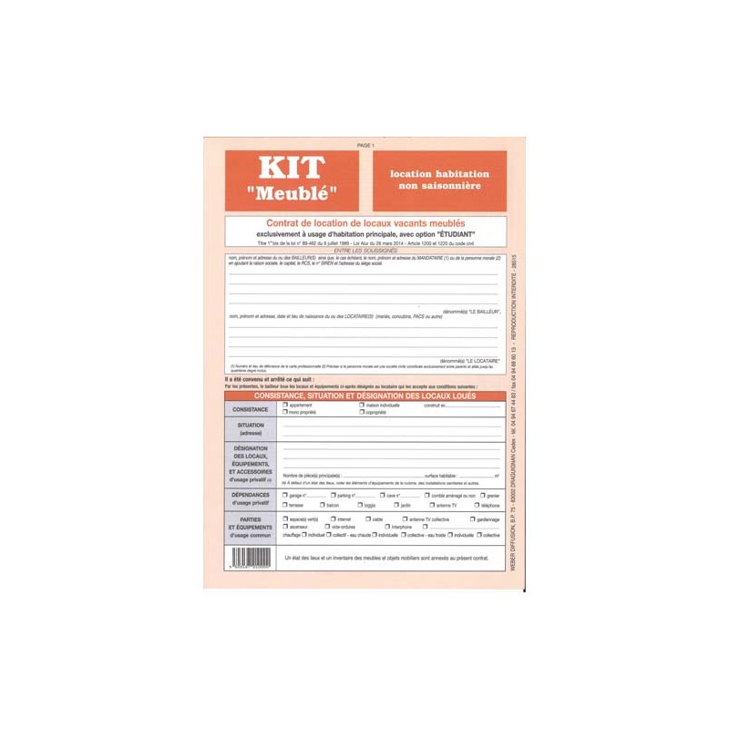 WDF KIT MEUBLE NON SAISONNIER-721 WDF KIT MEUBLE NON SAISONNIER-721