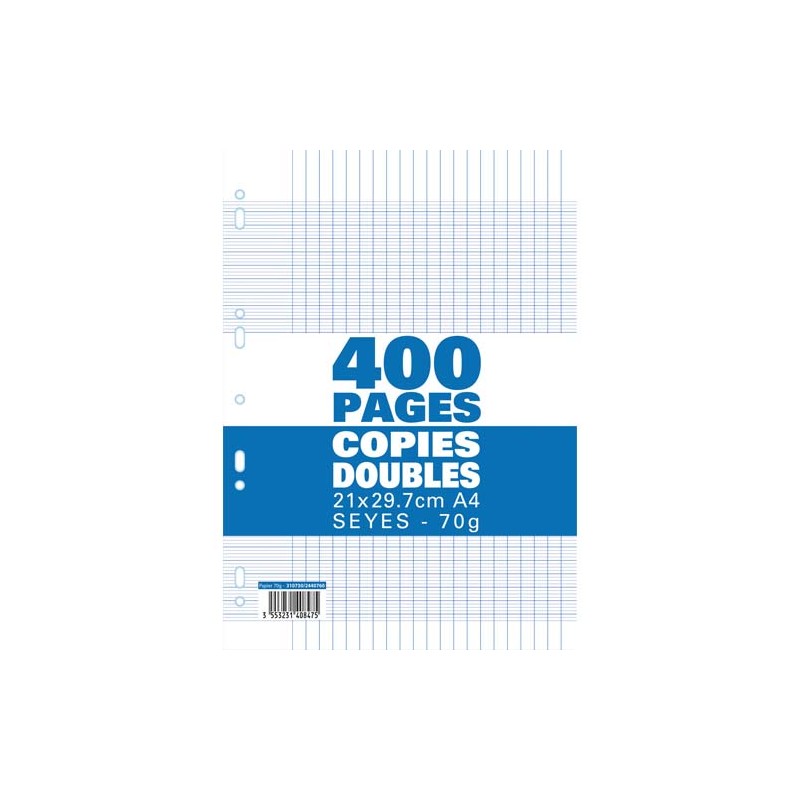 1ER SACHET/400P COPIE DOUBLE 70G SEY 1ER SACHET/400P COPIE DOUBLE 70G SEY