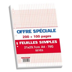 1ER SACHET 200+100P FEUILLET MBL 70G SEY