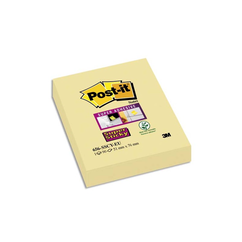 POS BLOC STICKY 90F 76X47.6 JAUNE BP871