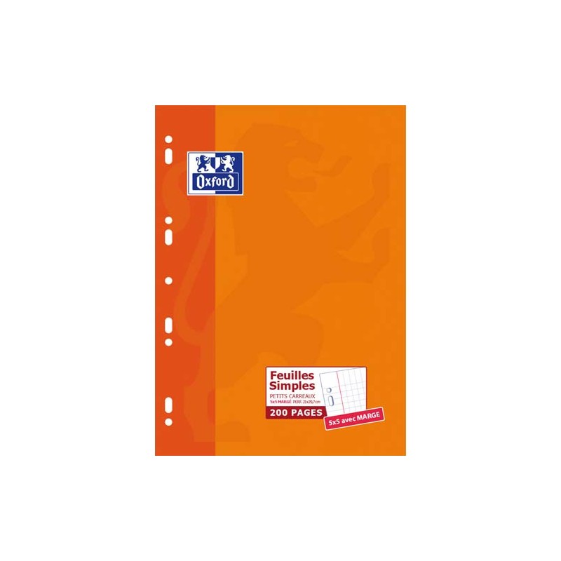 OXF E/200C SIMPLE A4 5X5 100105677 OXF E/200C SIMPLE A4 5X5 100105677