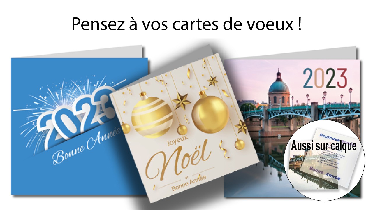 Imprimez vos cartes de voeux