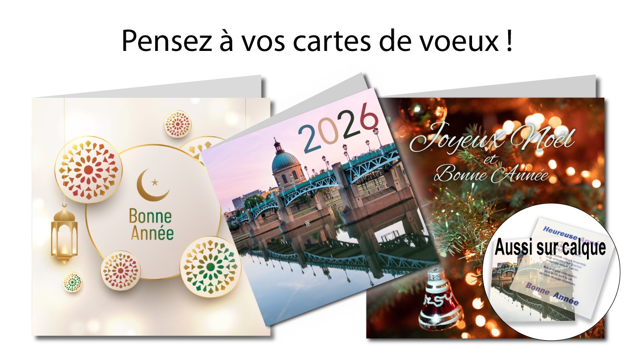 Imprimez vos cartes de voeux